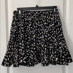 Polka dot skort